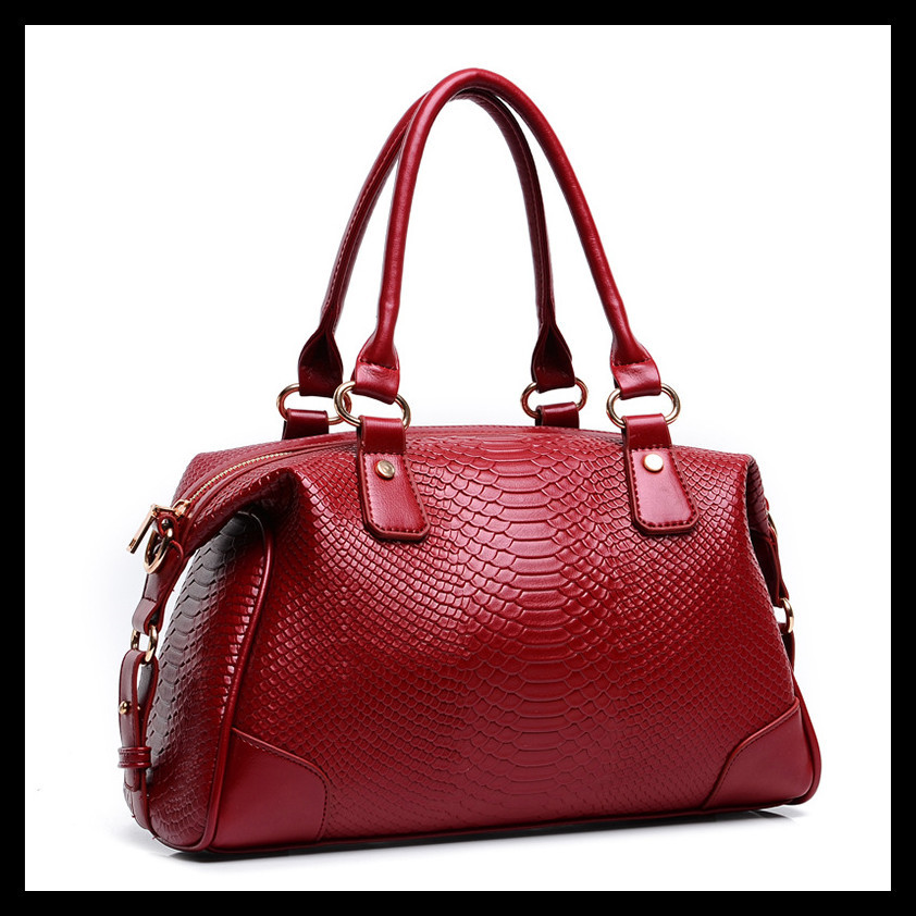 Luxury brand genuine leather crocodile grain fashion women handbag desigual Women s Totes messenger bag office
