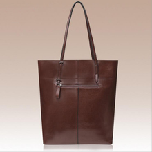 New Bolsas Oil Wax Leather Women Handbag Fashion Genuine Leather Bag 2015 Women Leather Handbag Vintage