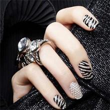 2014 Fashion Brand Beauty Health 3D Nail Art Tips Crystal DIY Decal Stickers Decoration Free shipping