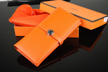 Ms. neutral leather wallet purse Leather Wallets factory wholesale 8 color choices