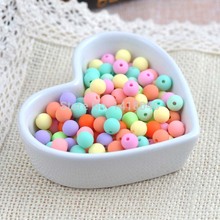 [2014 New Hot Items]Wholesale 8mm 200pcs Mixed Acrylic Ball Beads,New Rubber Spacer Round beads Free shipping XLL2012-8