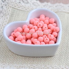 8mm 200pcs Mixed Acrylic Ball Beads New Rubber Spacer Round beads For jewelry making XLL2012 8
