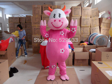 cattle of cows mascot costumes for adults christmas Halloween Outfit Fancy Dress Suit Free Shipping