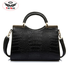 Noble Alligator Women s Leather Totes Handbags Retro Women Shoulder Messenger Bag Fashion Lady Tote Bolsas
