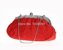 HYSON SHOP Luxury Satin Evening Bag Clutch Purses Women Fashion Soft Case Party Handbags Evening Bag