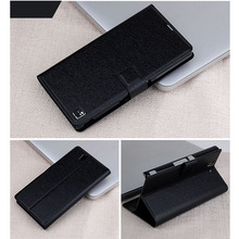 Ultra thin silk Leather flip cover For Sony Xperia Z Case L36H L36i L36 C6603 C6602