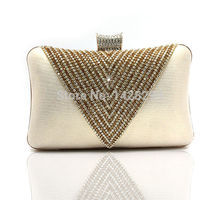 HYSON SHOP Luxury Evening  Bag Clutch Purses Women Fashion Hard Case Party Handbags Evening Bag with Chain No.03861