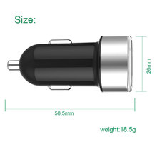 High Quality LED Universal Dual USB Port Car Charger For Mobile Phone Tablet PC Smart Fuse