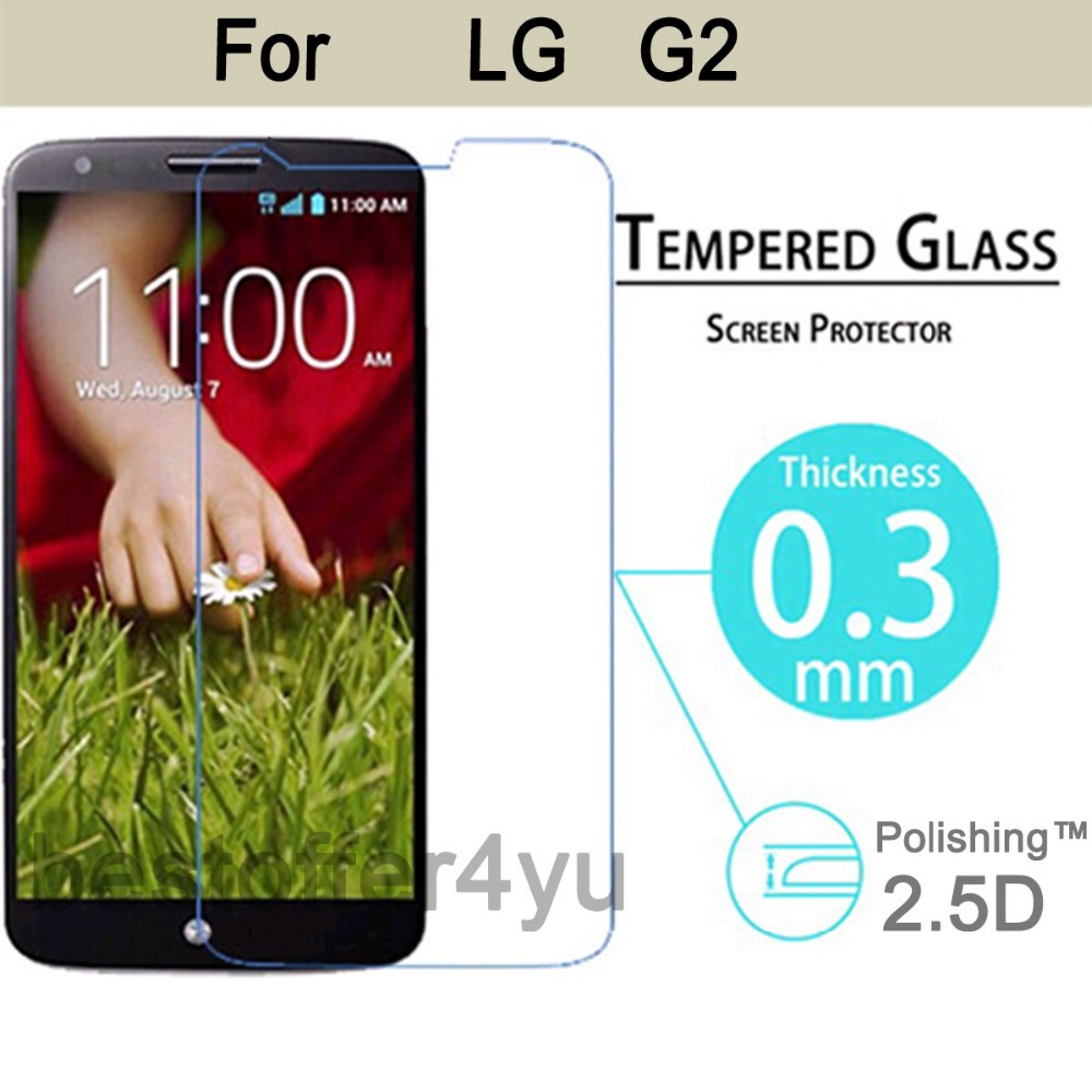 Explosion proof Anti Shatter Premium Tempered Glass Screen Protector Guard For LG Optimus G2 D802