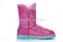 The top selling australia brand snow boots genuine leather Sheepskin women winter warm boots 2014 brand