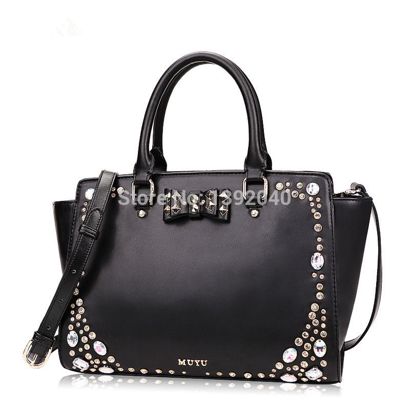 2014 new winter fashion simple rhinestone handbags
