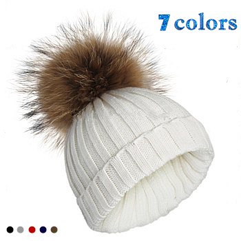 beanie pom Pom Knitted Large With Hat gorros hat big Poms Fashion Winter Fur Beanie big with beanie pom Pom Knitted Large With Hat gorros hat big Poms Fashion Winter Fur Beanie big with