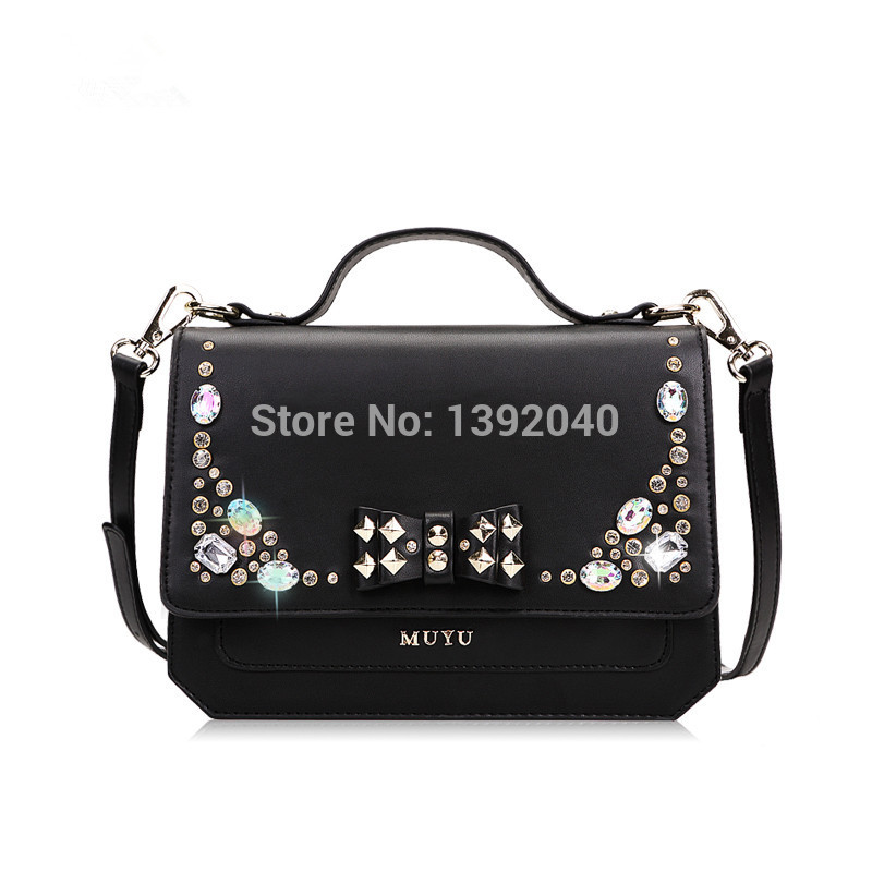 2014 new European and American winter bow shoulder Messenger Bag