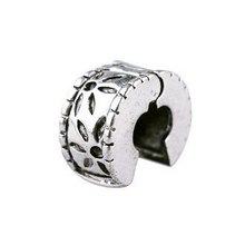 Minimum order $10 Free Shipping 1pc Jewelry 925 Silver Bead Charm European Flower Stopper Bead Fit bracelets & bangles H1002