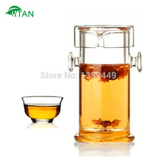 Free shipping Shuang er easy teapot 190ml heat resistant glass office teapot coffeepot mug teakettle cup