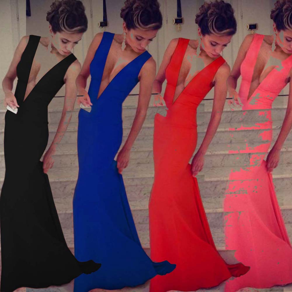 Winter-Dress-2014-Autumn-Vestidos-Women-Party-Dress-Red-Carpet-Soild ...