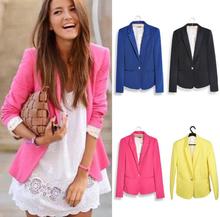 Fashion Jacket Women Suit Foldable Long Sleeves Lapel Coat Lined With Striped Single Button Vogue Jackets