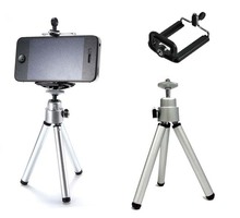 Universal Mobile Phone stand tripod Clip Holder mount bracket car For iphone6 plus 5s 5c 4s