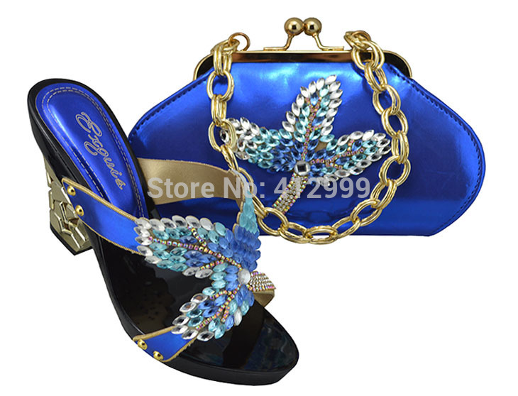  New arrival Hot Design Matching Shoes and Bags Italian Ladies Shoes and Matching Bags in