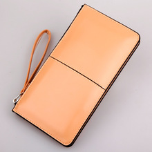 Top sale European and American style genuine leather wallets for women long design purse handbags fashion men leather wallet