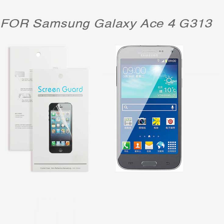 For Samsung Galaxy Ace 4 G313 New 2014 free shipping 3x CLEAR Screen Protector Film For