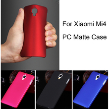 For Xiaomi Mi4 Back Cover Frosted Case Miui M4 Ultra Thin Slim Hard Covers Mi 4