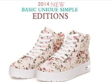 Hot sale Classic Fashion printing women shoes lace up Canvas shoes Flat Platform sneakers JC 8806