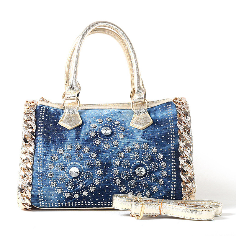 women messenger bags women bags 2015 bolsos Denim gif Diamond Fashion china style shoulder bags brand