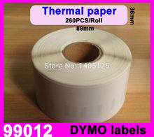 100 x rolls Dymo 99012 Labels Compatible adress labels