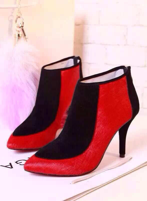 new 2014 autumn winter fashion brand women s shoes pointed Toe Thin High Heels Boots genuine