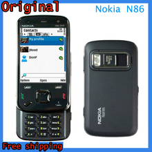 Original N86 Refurbished Nokia Cell Phone Unlocked N86 8MP WIFI bluetooth 3G WCDMA GSM Mobile Phone