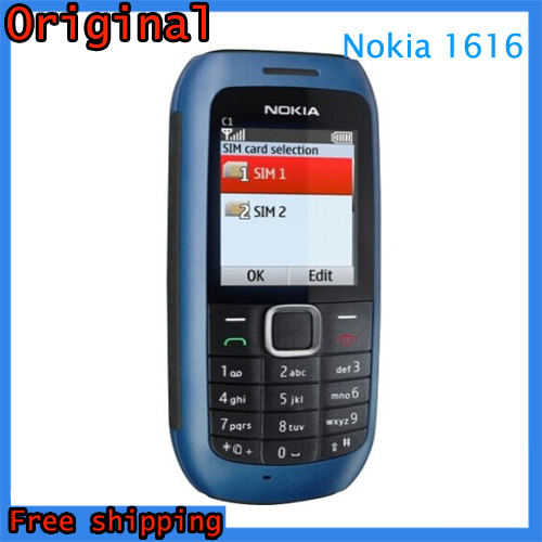 Nokia 1616 Original Brand Mobile Phone Free Shipping GSM Unlocked Phone GSM 900 1800