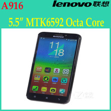 New product! Original 4G LTE FDD phone Lenovo A916 cell phone mtk6592 Octa Core Android 4.4 play  mobile phone free shipping