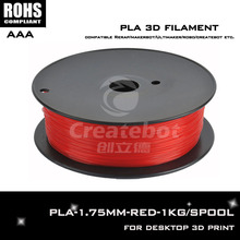 Red color Createbot brand 1.75mm/3mm filament 3d Compatible with 3D printer such as Makerbot, RepRap, Rapman, Solidoodle etc.