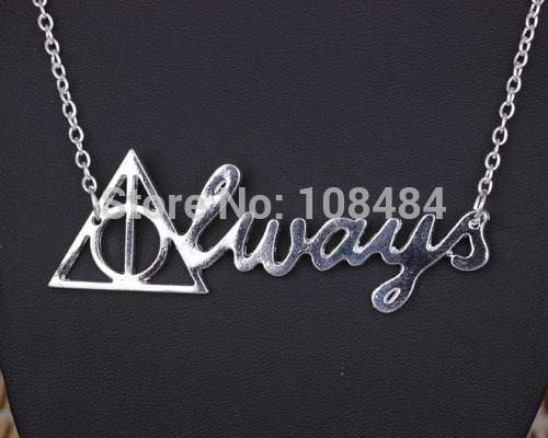 new jewelry Harry Potter Death Hollow Always Pendant Necklace For Men N053