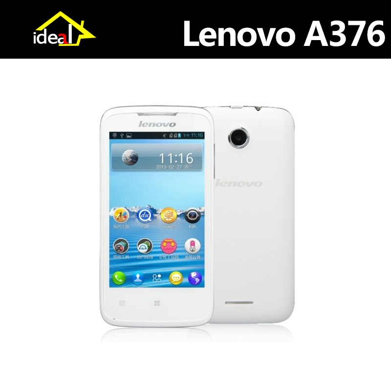Original Lenovo A376 Dual Core 512MB 4GB 1500mAH 800 480pix Smart Android Mobile Phones