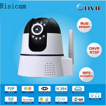 Risicam P2P CMOS Sensor 720P HD IP Camera Support Iphone Ipad 3G phone smartphone Security Systems