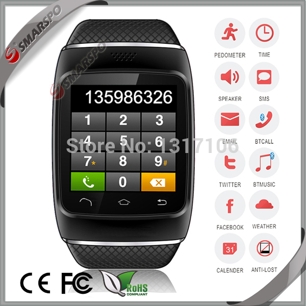 Intelligent lbluetooth smartwatch sync accessories parts for android antilost iphone