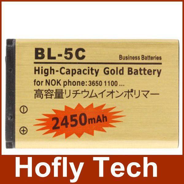 2450mAh High Capcity BL 5C Battery For Nokia 1100 6600 6230 C2 06 X2 01 Business
