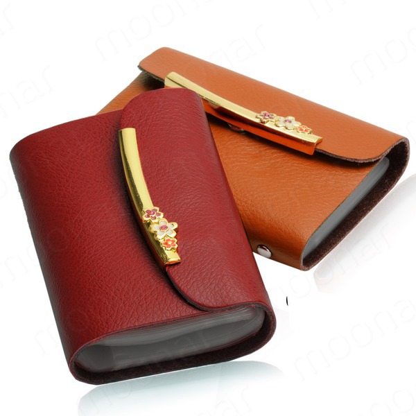 New Genuine Leather Card Case Business Card holder men women Credit card Bag ID card wallet