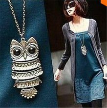 13 styles girl s Korean Jewelry Retro Owl Necklace long Paragraph Sweater chain Free Shipping 