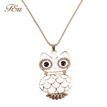 13 styles girl s Korean Jewelry Retro Owl Necklace long Paragraph Sweater chain Free Shipping 