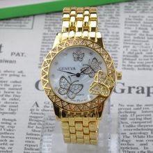 Fashion Stainless Steel Quartz Watch for Women Ladies Butterfly Casual Dress Wristwatch relogio feminino Y50 MHM532