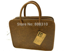 Fashion Retro 14 Notebook Breifcase Classic PU Leather Handbag PC Computer Bag Free Shipping Drop Shipping