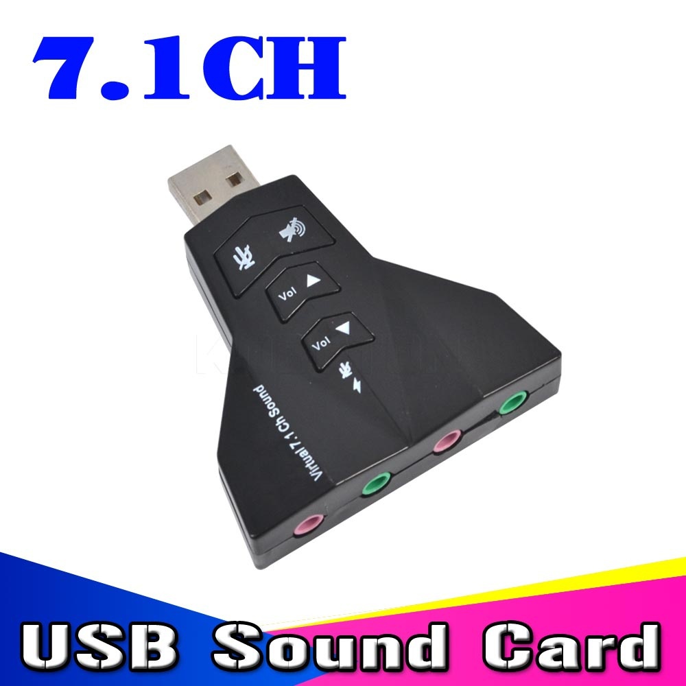 Купить 2015 года двойной usb звуковую карту 7.1 канал 3d аудио звуковой ...