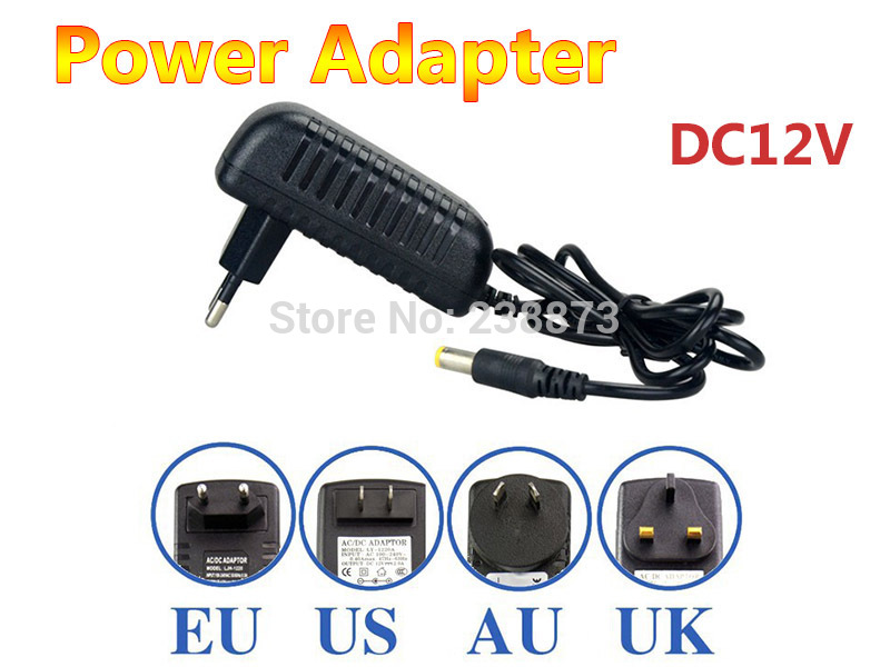 Купить питания адаптер ac 110-240В dc 12v 1a адаптер питания зарядное ...