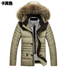 Dream hope Le winter clothes men’s thick short casual wear real fur collar down jacket coat-season clearance sale
