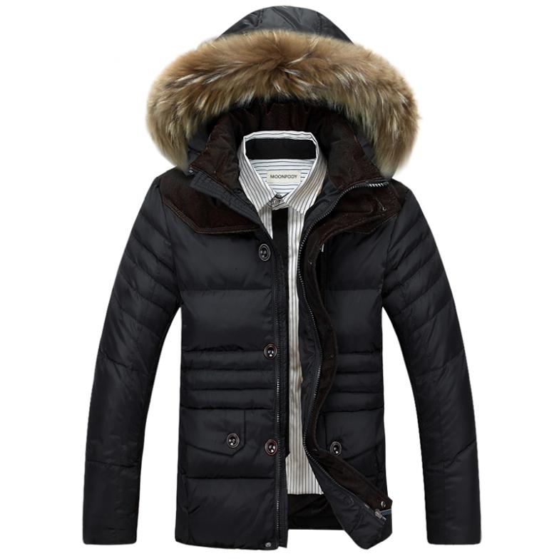 Dream hope Le winter clothes men s thick short casual wear real fur collar down jacket