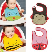 2015 Kid Baby Saliva Towel Girl Fad Cute Infant Lunch Bibs Toddler Cartoon Waterproof TZ072 M4