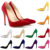 size 35-42 New mature pointed toe flock women pumps shoes 11cm high heels wedding shoes women 2015